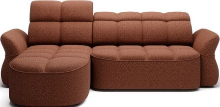 Canapé d’angle 4 places tissu CENTURY 301 cm – Convertible et coffre