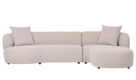 Canapé d’angle 5 places KINGSTON en tissu - Confort ultime - 294 cm