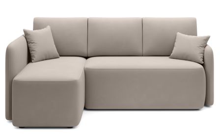 Canapé d’angle convertible 3 places TAKIN en tissu – 206 cm