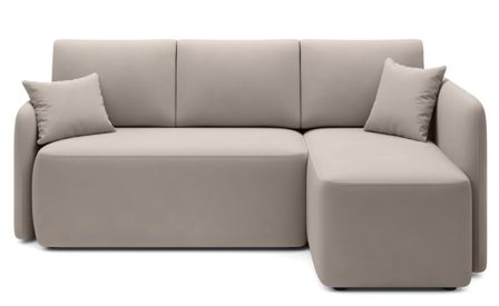 Canapé d’angle convertible 3 places TAKIN en tissu – 206 cm