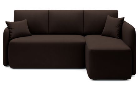 Canapé d’angle convertible 3 places TAKIN en tissu – 206 cm