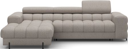 Canapé d’angle convertible 4 places tissu KATE 285 cm