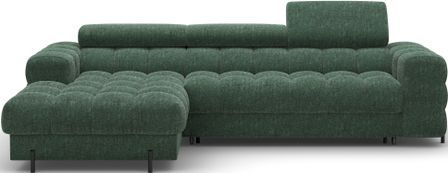 Canapé d’angle convertible 4 places tissu KATE 285 cm
