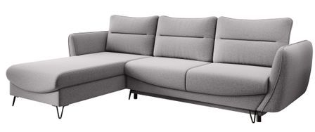 Canapé d’angle convertible 4 places ZURIK en tissu – 276 cm