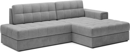 Canapé d’angle convertible KELLY en velours avec coffre – 240 cm