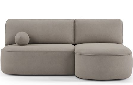 Canapé d’angle convertible VERNA en tissu – 220 cm