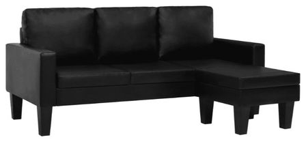 Canapé d'angle reversible simili cuir blanc Blint