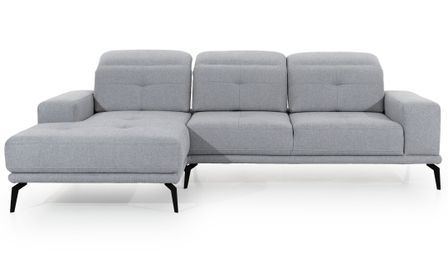 Canapé d’angle TORPILLE en tissu – 265 cm