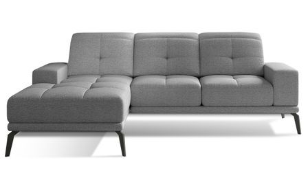 Canapé d’angle TORPILLE en tissu – 265 cm