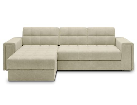 Canapé d’angle velours reversible et convertible Klumann – Élégance et praticité