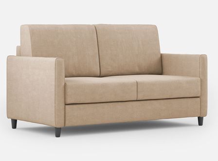 Canapé droit moderne italien tissu beige Korane - 3 tailles