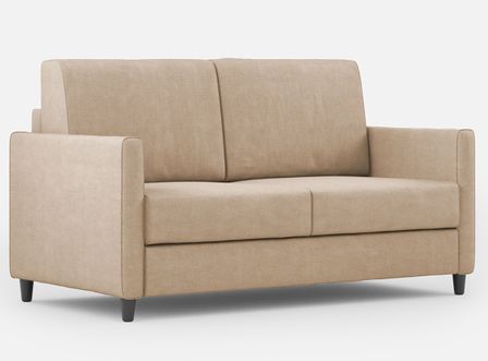 Canapé droit moderne italien tissu beige Korane - 3 tailles