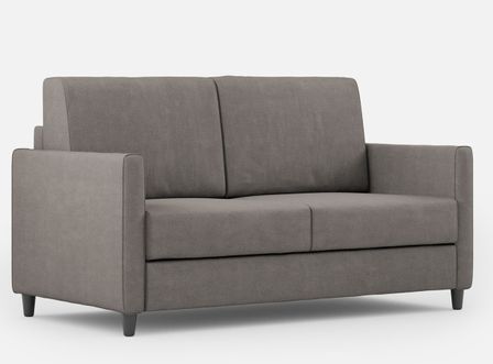 Canapé droit moderne italien tissu gris Korane - 3 tailles