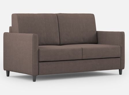 Canapé droit moderne italien tissu marron Korane - 3 tailles