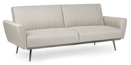 Canapé lit 3 places tissu beige Amanda