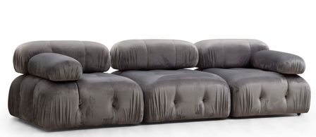 Canapé modulable 3 places BUBBLE en tissu – 288 cm
