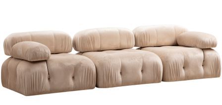 Canapé modulable 3 places BUBBLE en tissu – 288 cm