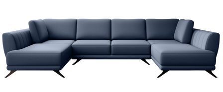 Canapé panoramique convertible LARGOS en tissu – 362 cm