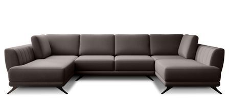 Canapé panoramique convertible LARGOS en tissu – 362 cm