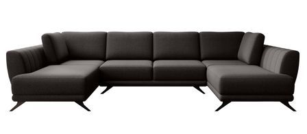 Canapé panoramique convertible LARGOS en tissu – 362 cm