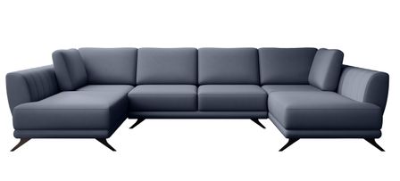 Canapé panoramique convertible LARGOS en tissu – 362 cm