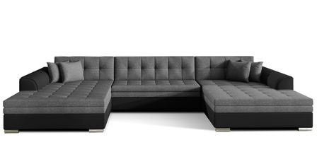 Canapé panoramique convertible VIRA en bi-matiére