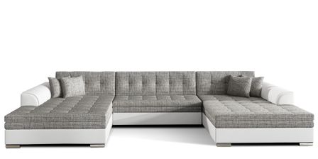 Canapé panoramique convertible VIRA en bi-matiére