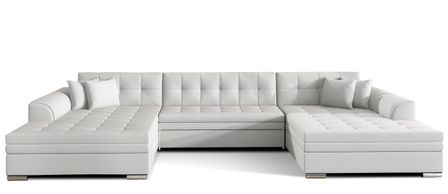 Canapé panoramique convertible VIRA en simili cuir