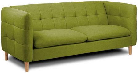 Canapé scandinave 3 places tissu vert Miguel