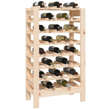 Casier à bouteilles en bois de pin massif VINIO – 15 à 80 bouteilles