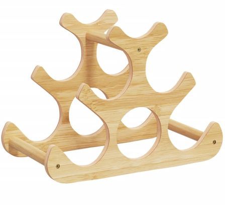 Casier à vin pour 6 bouteilles 35x18x25,5 cm bambou