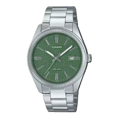 Casio Collection Date - Forest Green, Matte Dial MTP-1302DA-3AVDF