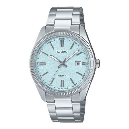 Casio Collection Date - Light Blue, Matte Dial MTP-1302DA-2A2VDF