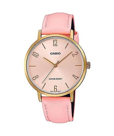 Casio Collection Minimal Gold, Leather - Pink LTP-VT01GL-4BUDF