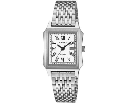 Casio Collection Tank - Steel, White LTP-B190D-7BVER