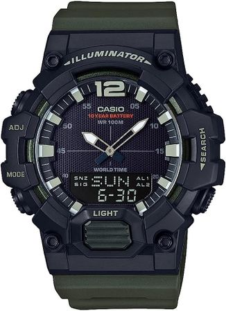 Casio Illuminator Black - Army Green HDC-700-3AVCF