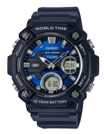 Casio Oversize 10 Year Battery AEQ-120W-2AVDF