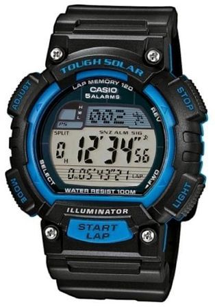 Casio Stl-s100h-2a2 Sport Digital Tought Solar 5 Alarms Wr 100mt