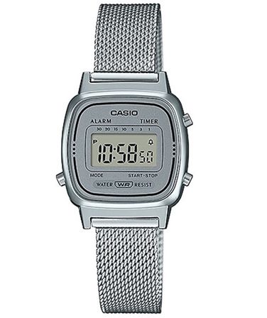 Casio Vintage Gent Silver Mesh LA-670WEM-7DF