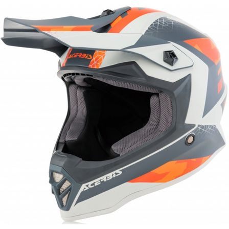 Casque enfant moto cross Acerbis orange