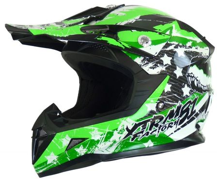 Casque enfant vert XTRM Factory