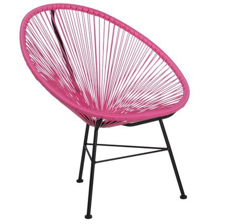 Chaise acier fuchsia Acapulco