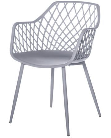 Chaise avec accoudoirs polypropylène karlo