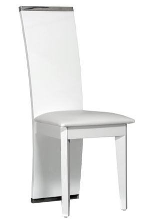 Chaise blanche laquée Venita - Lot de 2