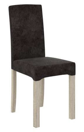 Chaise bois clair sonoma et tissu 34 couleurs au choix Zakria