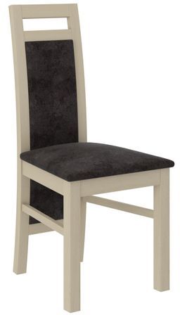 Chaise bois clair sonoma et tissu tissu 34 couleurs Mouka