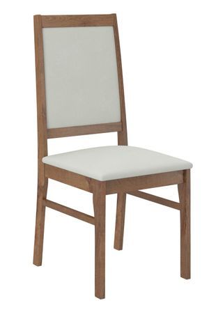 Chaise bois marron et tissu 34 couleurs Klarika