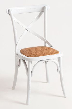 Chaise bois massif et osier Lauzane – élégance et robustesse