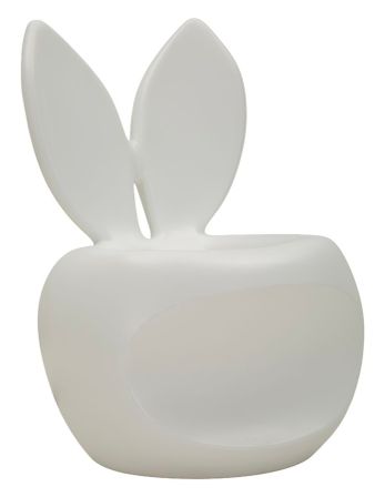 Chaise bunny blanche cm 57x55x79 (hauteur d'assise cm 39)