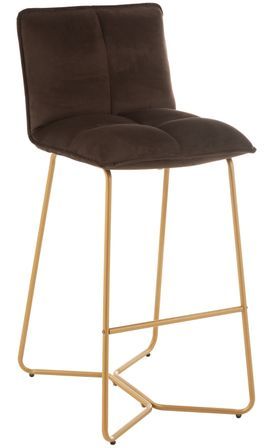 Chaise de bar métal marron Pierre